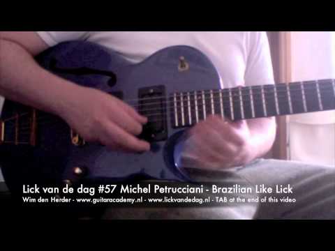 Wim's GuitarLickzz #57 Michel Petrucciani - 36 sec Brazilian Like Lick