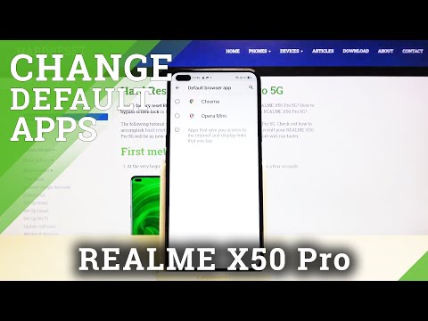 How to Set Up App as Defaults in Realme X50 Pro – Find Default Apps List