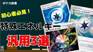 【ポケカ】ポケカ辞書「特殊エネルギー汎用３選」【初心者必見】