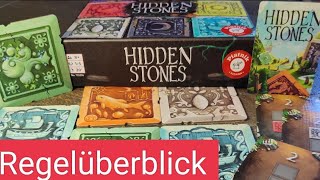 Hidden Stones (Piatnik 2024) Regelüberblick - Brettspiel - Familienspiel für kluge Kombinierer