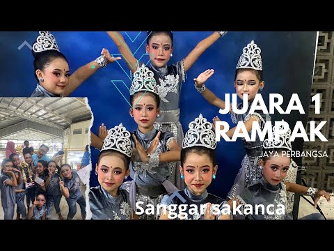 JUARA 1,PASANGGIRI JAIPONG ,RAMPAK (JAYA PERBANGSA)KANCIL,CHOREO BOB ETH TARY SAWITRI SANGGARSAKANCA