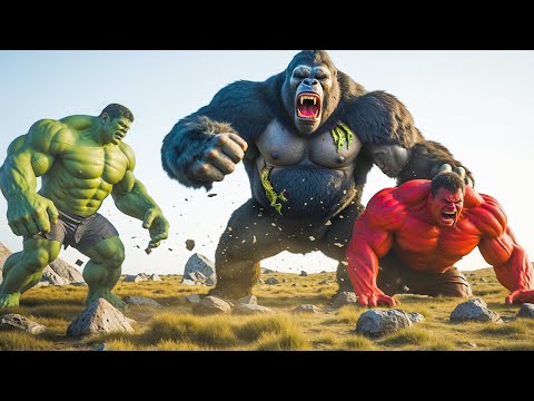 King Kong vs. Red Hulk, Hulk : The confrontation begins on a military cargo plane