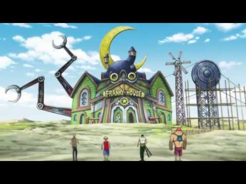 Epic Moment!!  Mugiwara Pirate Destroy Franky House and Luffy say goodbye to Merry