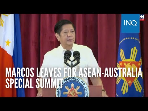 Marcos leaves for Asean-Australia Special Summit
