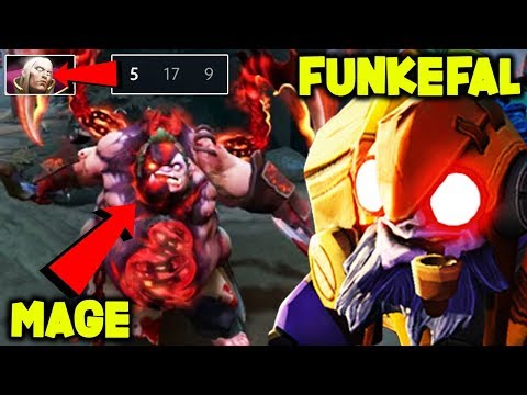 Funkefal And Mage On Same Team | 17 Deaths Invoker Ez Game Ez Life Dota 2