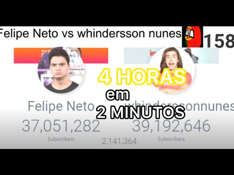 FELIPE NETO VS WHINDERSSON NUNES TIMELAPSE| DuduPRT