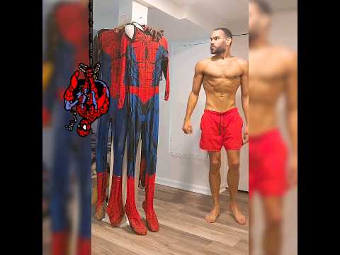 The Most "Spider-Man" Way Of Getting In A Suit! 🤣🕸 #TstunningSpidey #SpiderMan #Cosplay