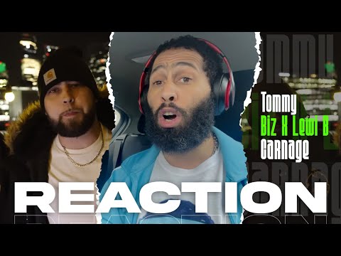Tommy Biz X Lewi B - Carnage (Feat. Ray Vendetta) | Reaction | Elite Uk talent #reaction #rap