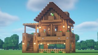 Minecraft: How to build a wooden survival house