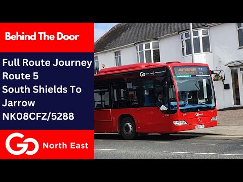 Behind The Door + Full Journey: Route 5 | NK08CFZ/5288 - Go North East: Mercedes-Benz Citaro 0530N
