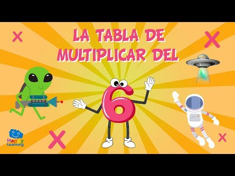 La tabla de multiplicar del 6 | Vídeos Educativos para Niños