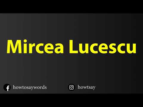 How To Pronounce Mircea Lucescu