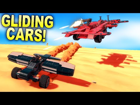 We Battled GLIDER CARS, But They Can ONLY Shoot While Gliding! [Trailmakers]