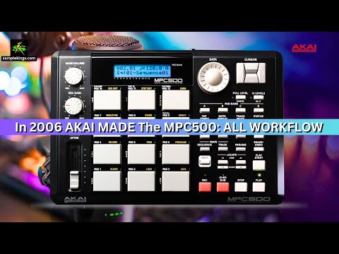 Akai MPC 500 - expanded w/ pads RAM, CF card image 8