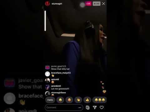 Stunna girl on live while in the studio
