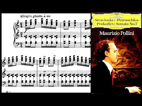 (SCORE) Stravinsky / Maurizio Pollini, 1970: Trois Mouvements de Petrouchka - DG 3300 458