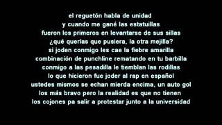 Letra RESIDENTE - Mis disculpas
