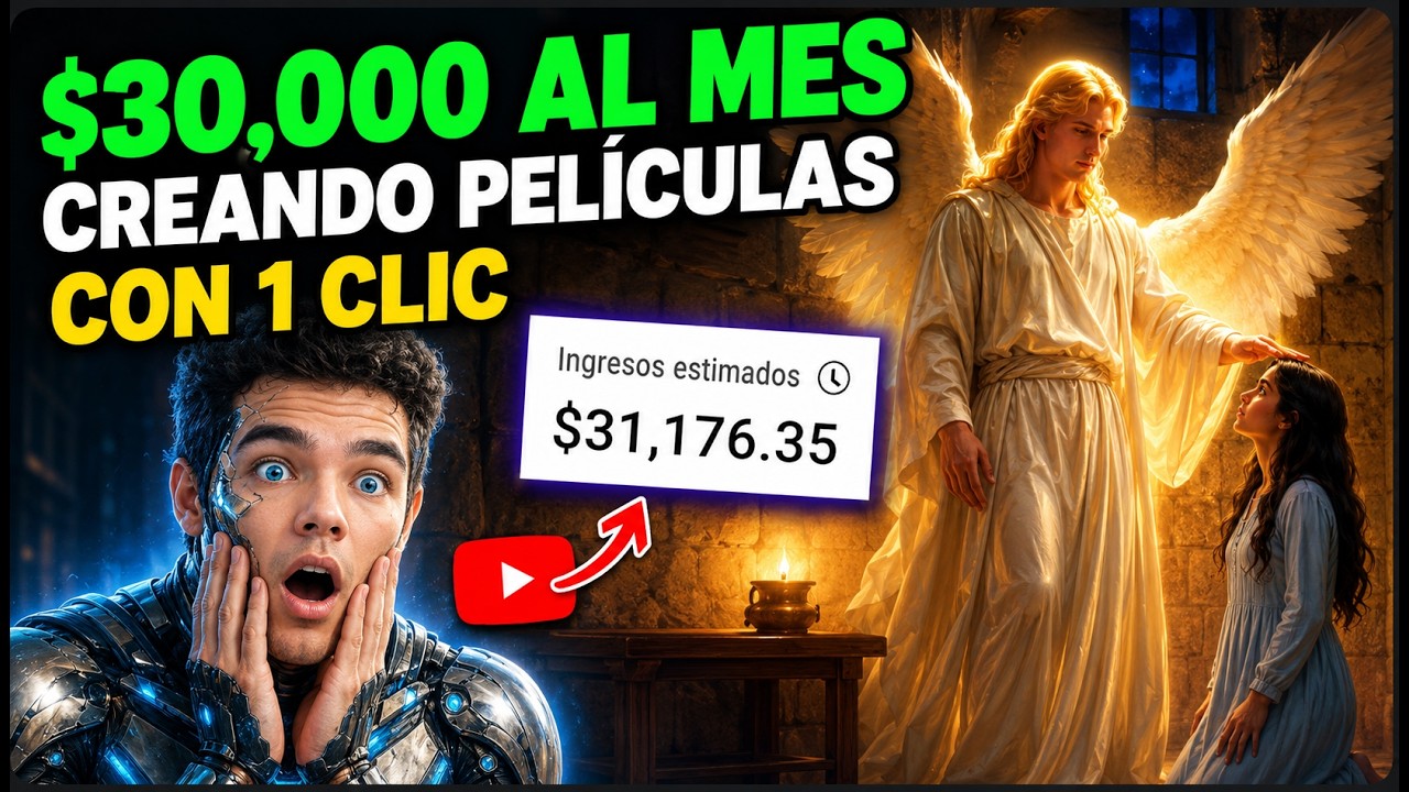 Cómo Ganar 9.500€ AL MES Creando Películas Religiosas con IA (Paso a Paso)