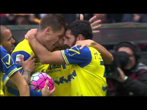 Il gol di Pellissier - Genoa - Chievo 3-2 - Serie A TIM 2015/16