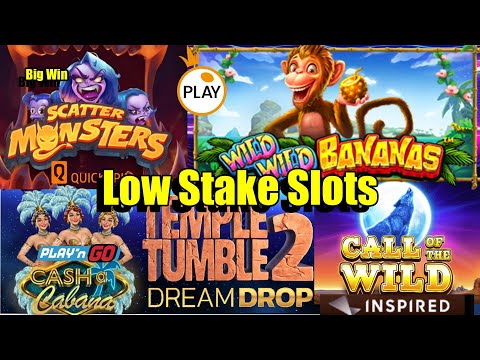 Thumbnail for video: Low Stake Bonus Compilation, Has My Luck Changed??? Scatter Monsters, Temple Tumble2 & Much More