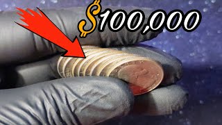 $100,000 is the price of 8 coins. QUARTER Be careful not to lose these coins