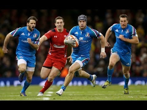 Magical Michele Campagnaro Try - Wales v Italy 1st February 2014