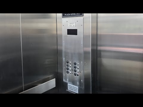 INTERESTING Scenic Modded Dover Oildraulic Elevator at Towers Crescent Garage, Tysons Corner, VA