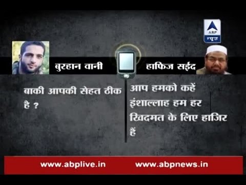 Burhan Wani sought blessings and monetary help from Hafiz Saeed, reveals tape