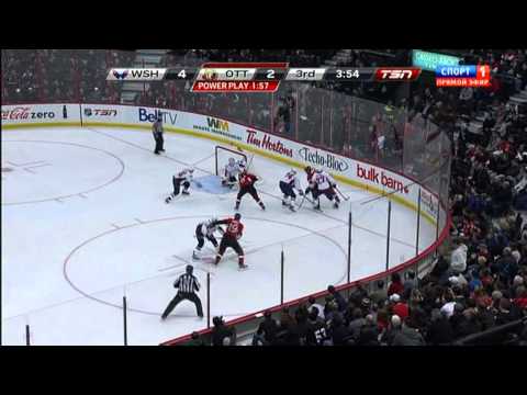 4:3 Goal Milan Michalek  (Capitals & Senators) NHL, December 7, 2011
