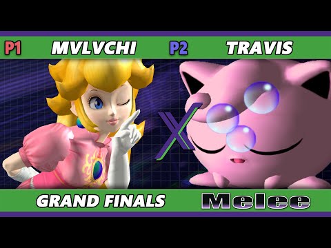 S@X 527 GRAND FINALS - mvlvchi (Peach) Vs. Travis [L] (Jigglypuff) Smash Melee - SSBM