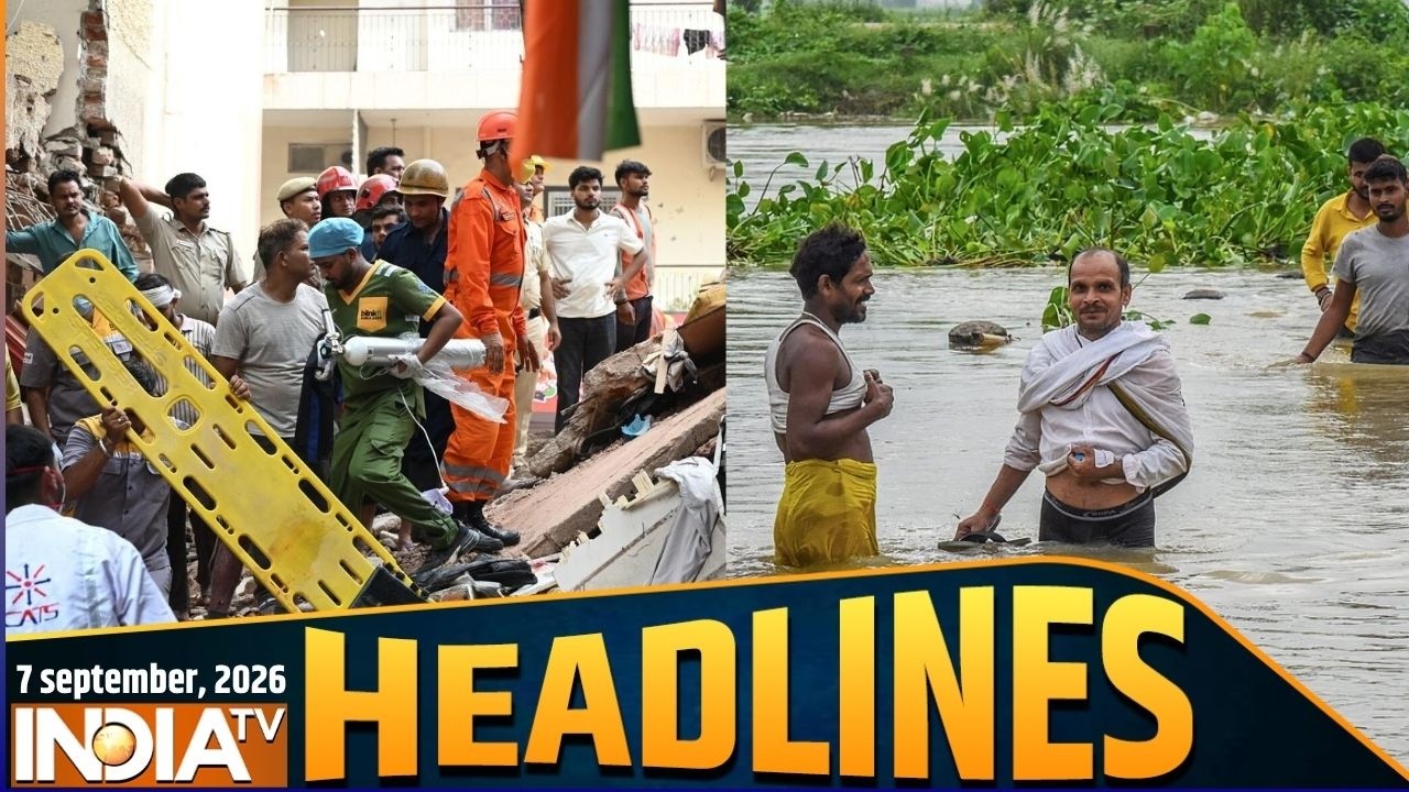 Headlines: बड़ी खबरें | CM Rekha Gupta Delhi Building Collapsed | Saharanpur Masjid | Bihar Flood
