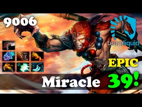 [EPIC] Miracle Monkey King 39 kills | 9006 MMR Dota 2