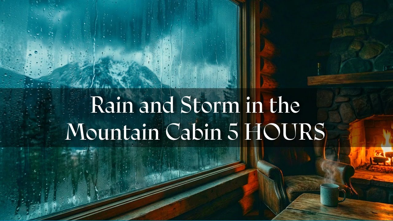 Rain and Storm Mountain Cabin 5 Hours