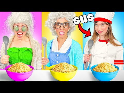 Me Vs Grandma Game Master Cooking Challenge