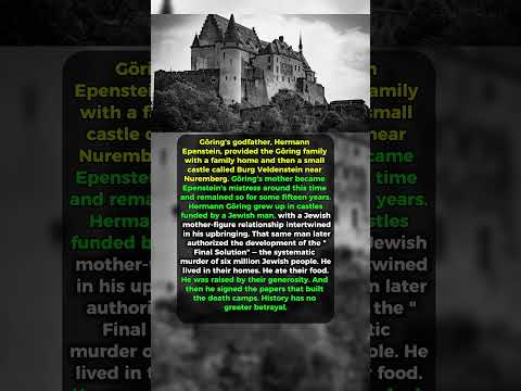 1 Nazi Monster. 100% Betrayal. The Dark Origin of Hermann Göring.