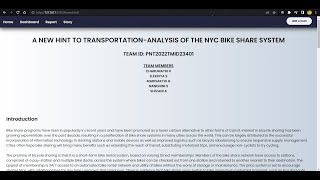 PNT2022TMID23401-A New Hint To Transportation - Analysis Of The NYC Bike Share System - Explanation