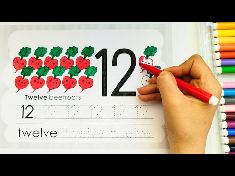 Number 12 | Writing and reading the number twelve ▶3:50
