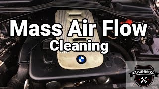How To Clean a Mass Airflow Sensor (BMW E60 and other cars)