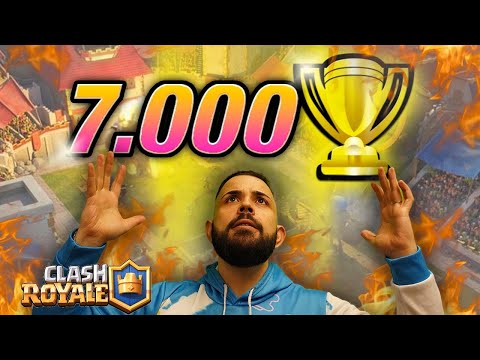 7,000 Trophies Hit in Live! - CLASH ROYALE