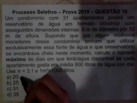 IF - Prova 2018  - Questão 16