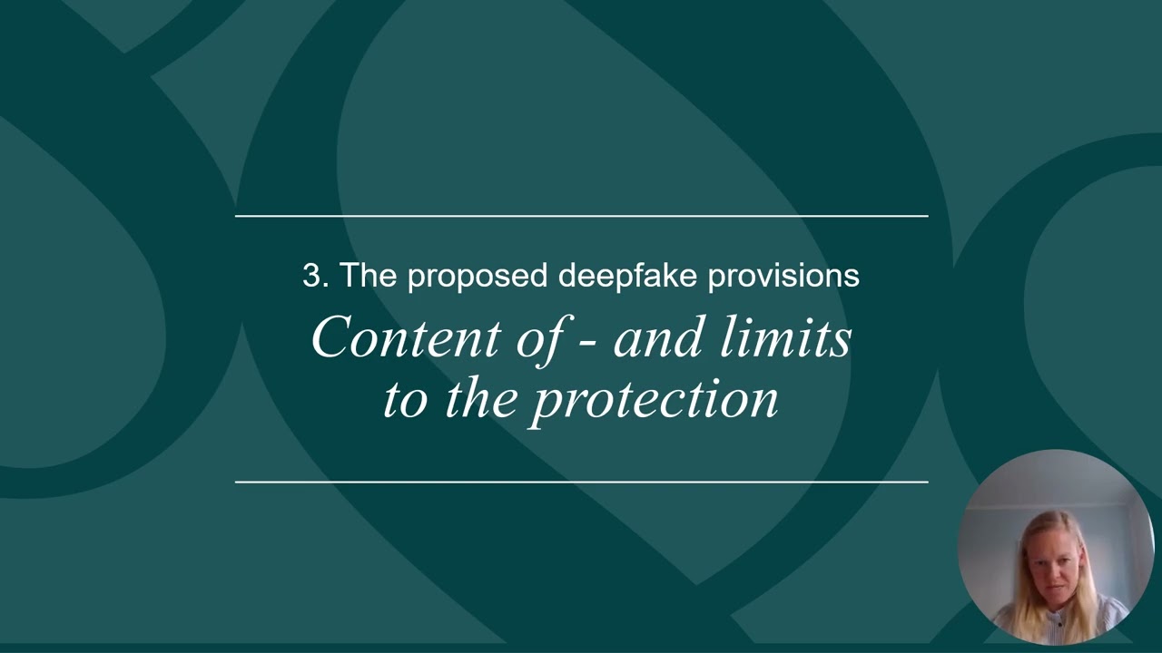 Anne-Sofie Kofoe Rasmussen - Tackling deepfakes through copyright law ASKR 2025