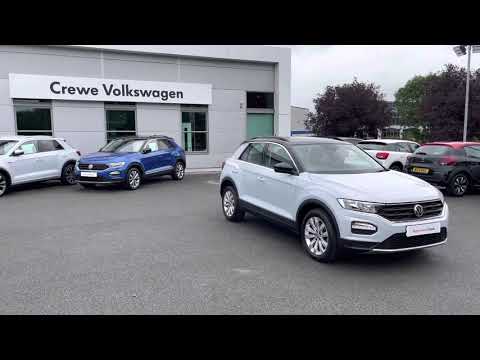 Approved Used Volkswagen T-Roc SE 1.5TSI 150PS in White Silver Black Roof - DC18YGJ