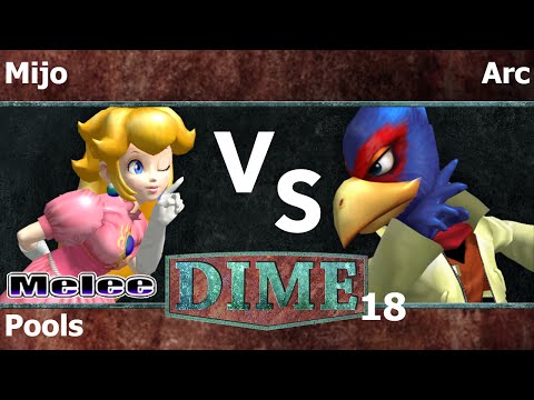 DIME 18 Melee - Mijo (Peach) vs AG | Arc (Falco) - Pools