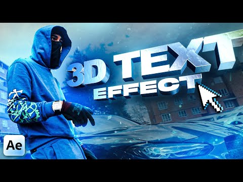 3D TEXT in After Effects (Music Video Effect Tutorial)