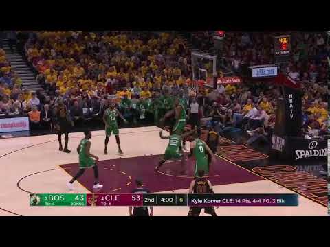 NBA, playoff 2018, Cavaliers vs. Celtics, Round 3, Game 4, Move 24, J.R. Smith, assist