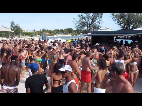 Rovinj salsa festival 2015, Amarin beach party, sat.27.jun.2015 - song: la Gozadera