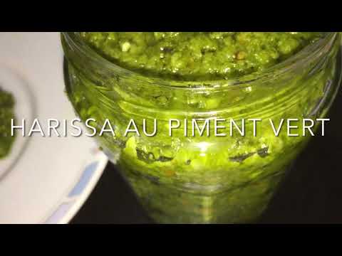 HARISSA AU PIMENT VERT | الهريسة الحارة بالفلفل الاخضر