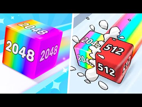 Chain 2048 vs Jelly Run 2048 - Max Level Gameplay (Part 1)