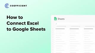 Importing Excel into Google Sheets: Live Data Connection