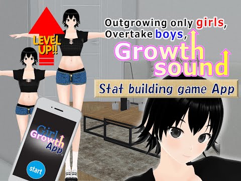 Outgrowing only girls, Overtake boys, Stat building game App Arc (pdf, jpg, mp4) - 女子成長クラブ(girl grow club) - BOOTH